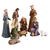 Nativity 9 Piece 8H Colorful Wood Look