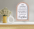 Framed Arch Life Changes White 9x13