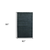 5' X 8' Dark Gray Wool Hand Woven Area Rug