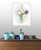 Flower Farm Bouquet White Framed Print Wall Art
