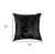 18" Black Cowhide Throw Pillow