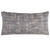 Homeroots Home Decor Blue Gray Metallic Nubby Textured Lumbar Pillow, Blue Gray Metallic, 26 x 14 Inches