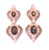 Natural Magoni Obsedian Earrings, 925 Sterling Silver