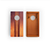 Retro Woody Mahogany Pathfinder Cornhole Board Set