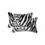 12" X 20" X 5" Denton Zebra Black And White Faux Pillow 2 Pack - 614486174867