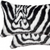 12" X 20" X 5" Denton Zebra Black And White Faux Pillow 2 Pack - 614486174867