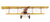 8" Yellow Red And Gray Metal Hand Painted AirPlane