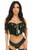 Top Drawer Patent Bustier Top with Zipper