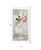 Cottage Peach Rose White Framed Print Wall Art