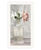 Cottage Peach Rose White Framed Print Wall Art