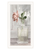 Cottage Peach Rose White Framed Print Wall Art
