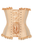 Top Drawer Steel Boned Nude Mesh Underwire Bustier Corset