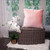 20" Pink and White Throw Pillow