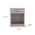 22" Light Gray Wood One Drawer Nightstand