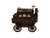 10" Brown Metal Hand Painted Car Model Car