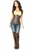 Top Drawer Steel Boned Distressed Faux Leather Underbust Corset Top
