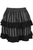 Grey/Black Striped Ruched Bustle Skirt