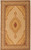 2' X 8' Cream Oriental Power Loom Stain Resistant Area Rug