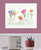 Live Life in Full Color Tulips White Framed Print Wall Art