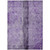 3' X 5' Purple Lavender And Lilac Abstract Washable Indoor Outdoor Area Rug