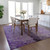 3' X 5' Purple Lavender And Lilac Abstract Washable Indoor Outdoor Area Rug
