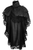 Tapered Black Velvet & Lace Capelet