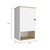 16" Light Oak And White Wall Mounted Cabinet With Three Shelves