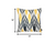 Homeroots Home Decor Black And Yellow Zigzag Geometric Throw Pillow, 18x18 Inches