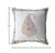 16” Red White Paisley Suede Zippered Throw Pillow