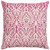Homeroots Home Decor Pink White Distressed Damask Throw Pillow, Pink White, 22 x 22 Inches