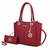 Ivy Vegan Leather Women's Tote Bag by Mia K with wallet -2 Piece Set