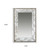 24" Silver Glass Framed Accent Mirror