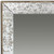 24" Silver Glass Framed Accent Mirror