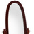 59" Brown Cherry Oval Framed Cheval Standing Mirror