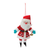 Plush Santa Ornament  