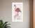Be A Flamingo White Grooved Frame  Print Wall Art