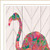 Be A Flamingo White Framed Wall Art