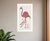 Be A Flamingo White Framed Wall Art