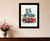 Holiday Travels Black Framed Print Wall Art