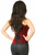Top Drawer Steel boned Velvet Underbust Corset with Buckling