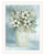 White Blooms White Framed Print Wall Art