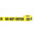 Barricade Tape, "Do No Enter", 3 mil, 3"