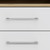 20" White and Natural Two Drawer Faux Wood Nightstand