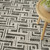 5' x 7' Gray Geometric Distressed Area Rug