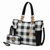 Bonita Checker Tote Bag & Wallet