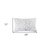 Set of Two 12" X 20" White and Gray Faux Fur Lumbar Throw Pillows