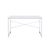 47" White and Silver Writing Desk