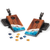 The Beach Epoxy Resin Mahogany Pathfinder Art Mini Tabletop Cornhole Game