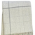 50" X 67" Sand And White Cotton Blend Woven Plaid Throw Blanket with Fringe