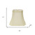 14" Ivory Slanted Rectangle Bell Monay Shantung Lampshade
